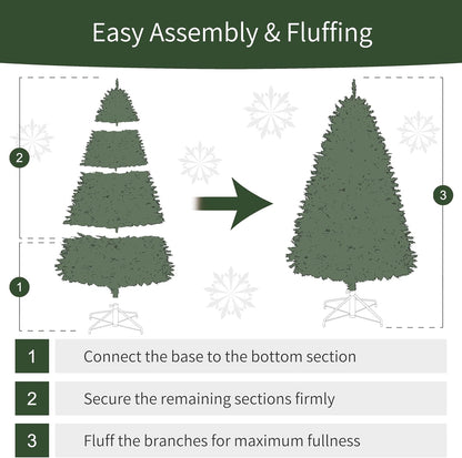 7.5ft Pre-Lit Fraser Fir Pencil Christmas Tree