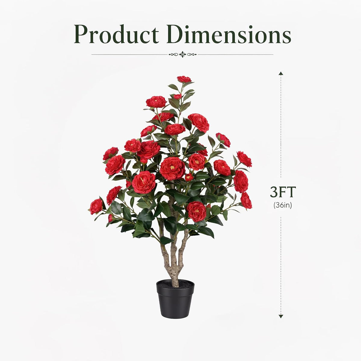 Rubber Tree 4.6 FT Artificial Magnolia Tree in Planter Pot, Faux Plants Indoor Faux Floor Plant Artificial Plants with 7 Pcs Calla Lily Flowers for Home Office Living Room Decor Indoor