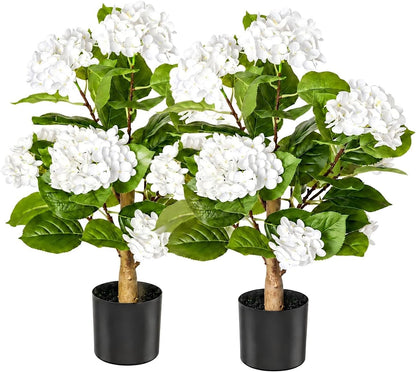 Rubber Tree 4.6 FT Artificial Magnolia Tree in Planter Pot, Faux Plants Indoor Faux Floor Plant Artificial Plants with 7 Pcs Calla Lily Flowers for Home Office Living Room Decor Indoor