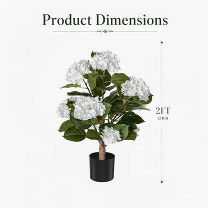 Rubber Tree 4.6 FT Artificial Magnolia Tree in Planter Pot, Faux Plants Indoor Faux Floor Plant Artificial Plants with 7 Pcs Calla Lily Flowers for Home Office Living Room Decor Indoor