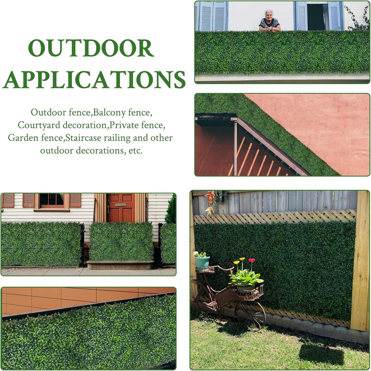 Artificial Ivy Privacy Fence Screen, 48"x120" (40 SQFT) 4-Layer Leaf