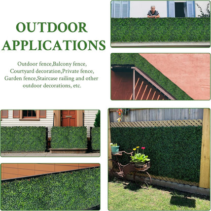Artificial Ivy Privacy Fence Screen, 48"x120" (40 SQFT) 4-Layer Leaf