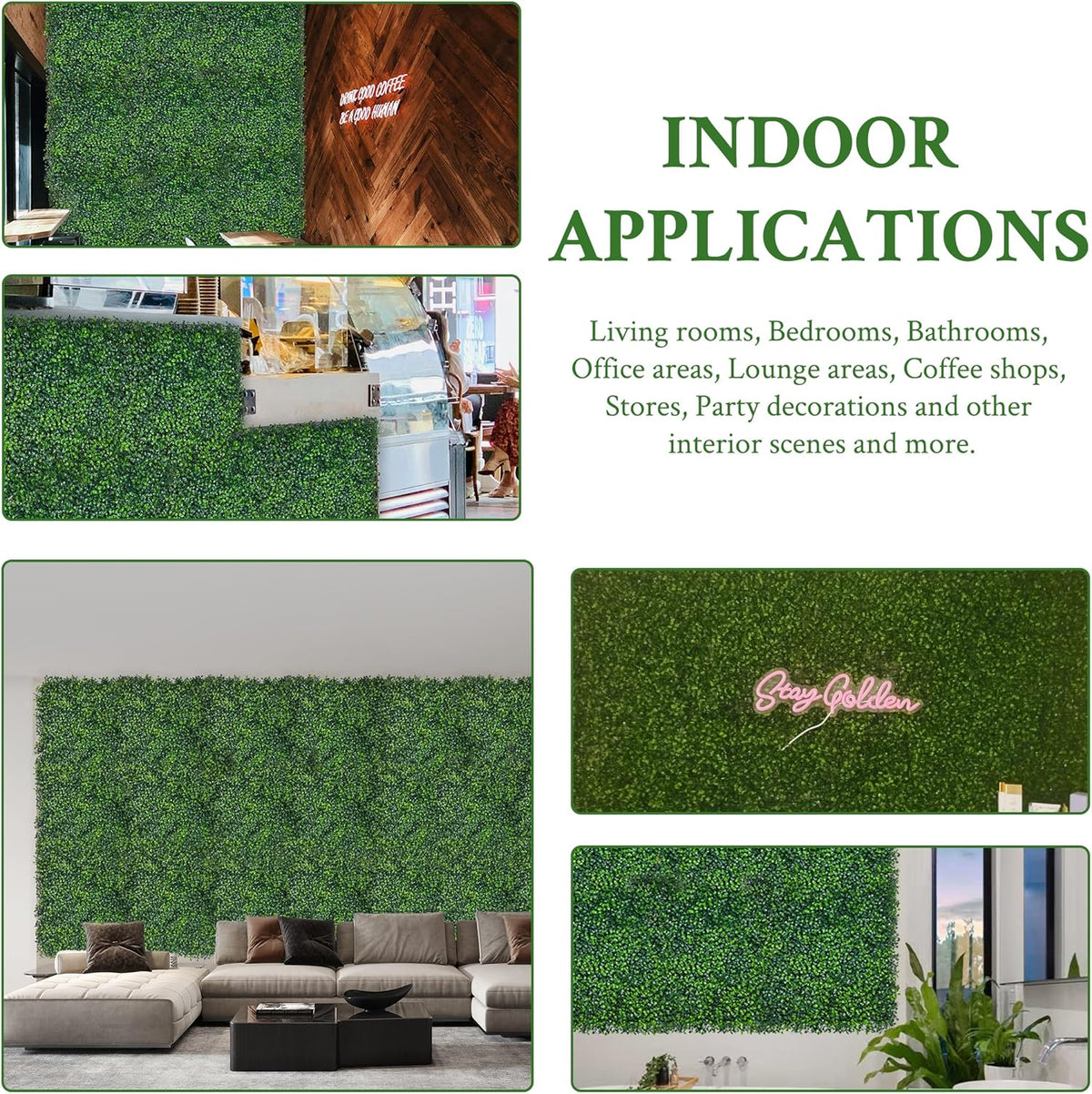 Artificial Ivy Privacy Fence Screen, 48"x120" (40 SQFT) 4-Layer Leaf