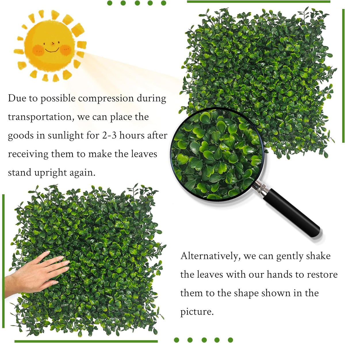 Artificial Ivy Privacy Fence Screen, 48"x120" (40 SQFT) 4-Layer Leaf