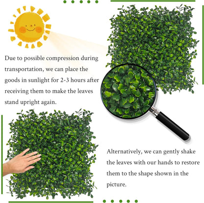 Artificial Ivy Privacy Fence Screen, 48"x120" (40 SQFT) 4-Layer Leaf