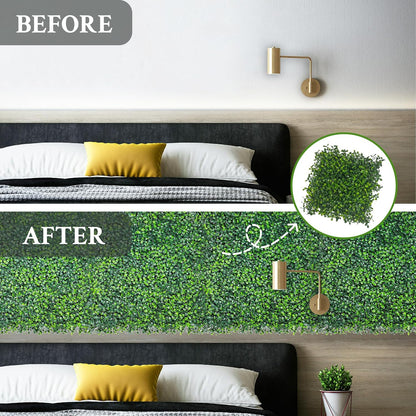 Artificial Ivy Privacy Fence Screen, 48"x120" (40 SQFT) 4-Layer Leaf