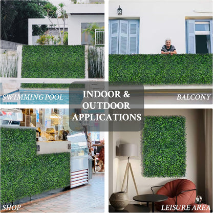 Artificial Ivy Privacy Fence Screen, 48"x120" (40 SQFT) 4-Layer Leaf