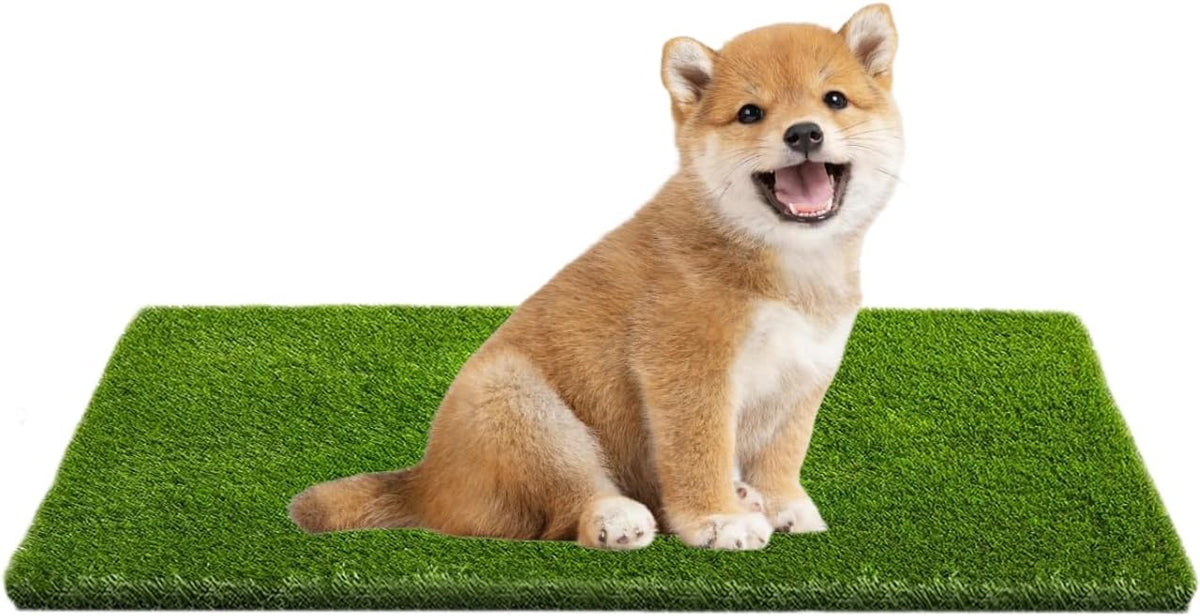 Artificial Grass, 39.4" x 19.7" Reusable Grass Patch for Dogs, Fake Grass Mat for Balcony/Indoor/Outdoor, Washable Pet Training Turf with Drainage Holes, Easy to Clean