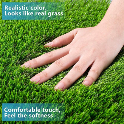 Artificial Grass, 39.4" x 19.7" Reusable Grass Patch for Dogs, Fake Grass Mat for Balcony/Indoor/Outdoor, Washable Pet Training Turf with Drainage Holes, Easy to Clean
