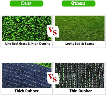 Artificial Grass, 39.4" x 19.7" Reusable Grass Patch for Dogs, Fake Grass Mat for Balcony/Indoor/Outdoor, Washable Pet Training Turf with Drainage Holes, Easy to Clean