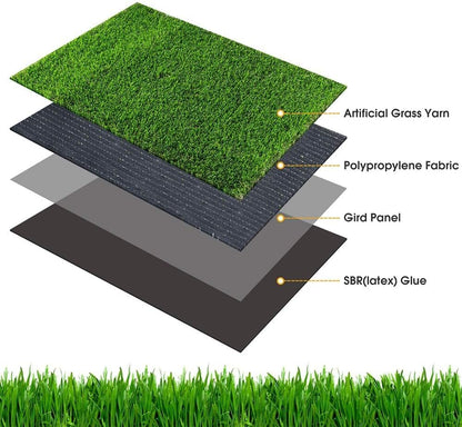 Artificial Grass, 39.4" x 19.7" Reusable Grass Patch for Dogs, Fake Grass Mat for Balcony/Indoor/Outdoor, Washable Pet Training Turf with Drainage Holes, Easy to Clean