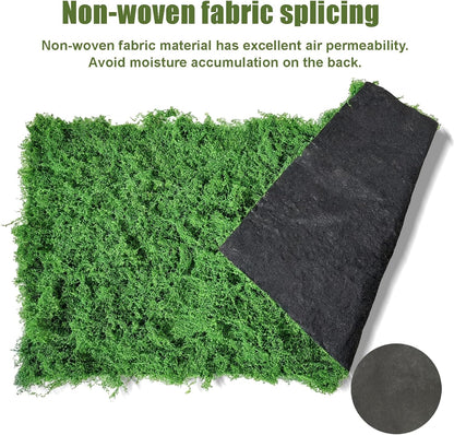 Artificial Green Moss Mat for Decoration Carpet Grass Wall, 11.81×78.74 inch Natural Decorative for Plants Indoor with Base Fabric, Artificial Moss Mat Suitable for DIY 0.3×2m