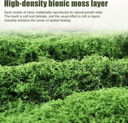 Artificial Green Moss Mat for Decoration Carpet Grass Wall, 11.81×78.74 inch Natural Decorative for Plants Indoor with Base Fabric, Artificial Moss Mat Suitable for DIY 0.3×2m