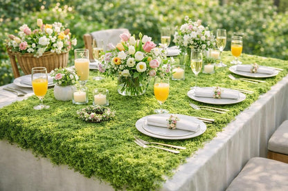 Artificial Green Moss Mat for Decoration Carpet Grass Wall, 11.81×78.74 inch Natural Decorative for Plants Indoor with Base Fabric, Artificial Moss Mat Suitable for DIY 0.3×2m