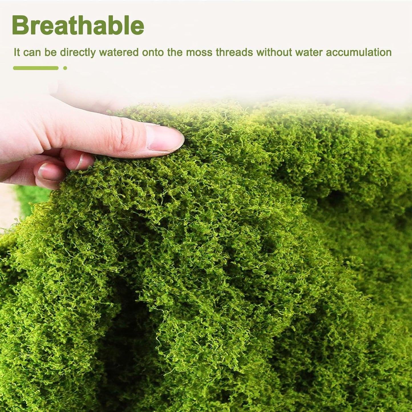 Artificial Green Moss Mat for Decoration Carpet Grass Wall, 11.81×78.74 inch Natural Decorative for Plants Indoor with Base Fabric, Artificial Moss Mat Suitable for DIY 0.3×2m