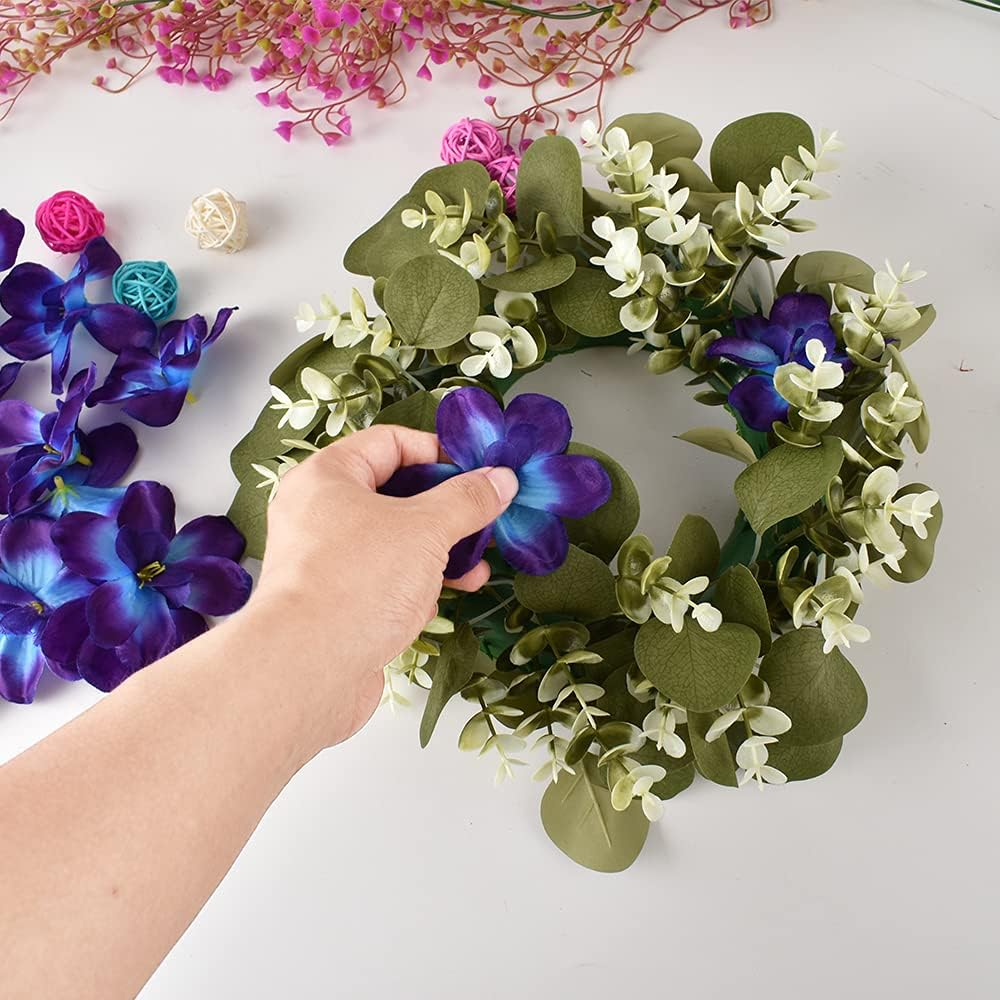 60Pcs Artificial Orchids Flower Heads, Fake Orchid Blooms Head for Wedding Cake Centerpieces Decor Bouquet Making DIY Crafts Bridal Shower Photography Props
