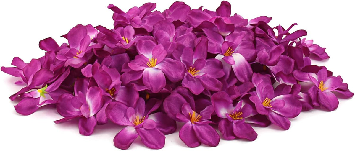 60Pcs Artificial Orchids Flower Heads, Fake Orchid Blooms Head for Wedding Cake Centerpieces Decor Bouquet Making DIY Crafts Bridal Shower Photography Props