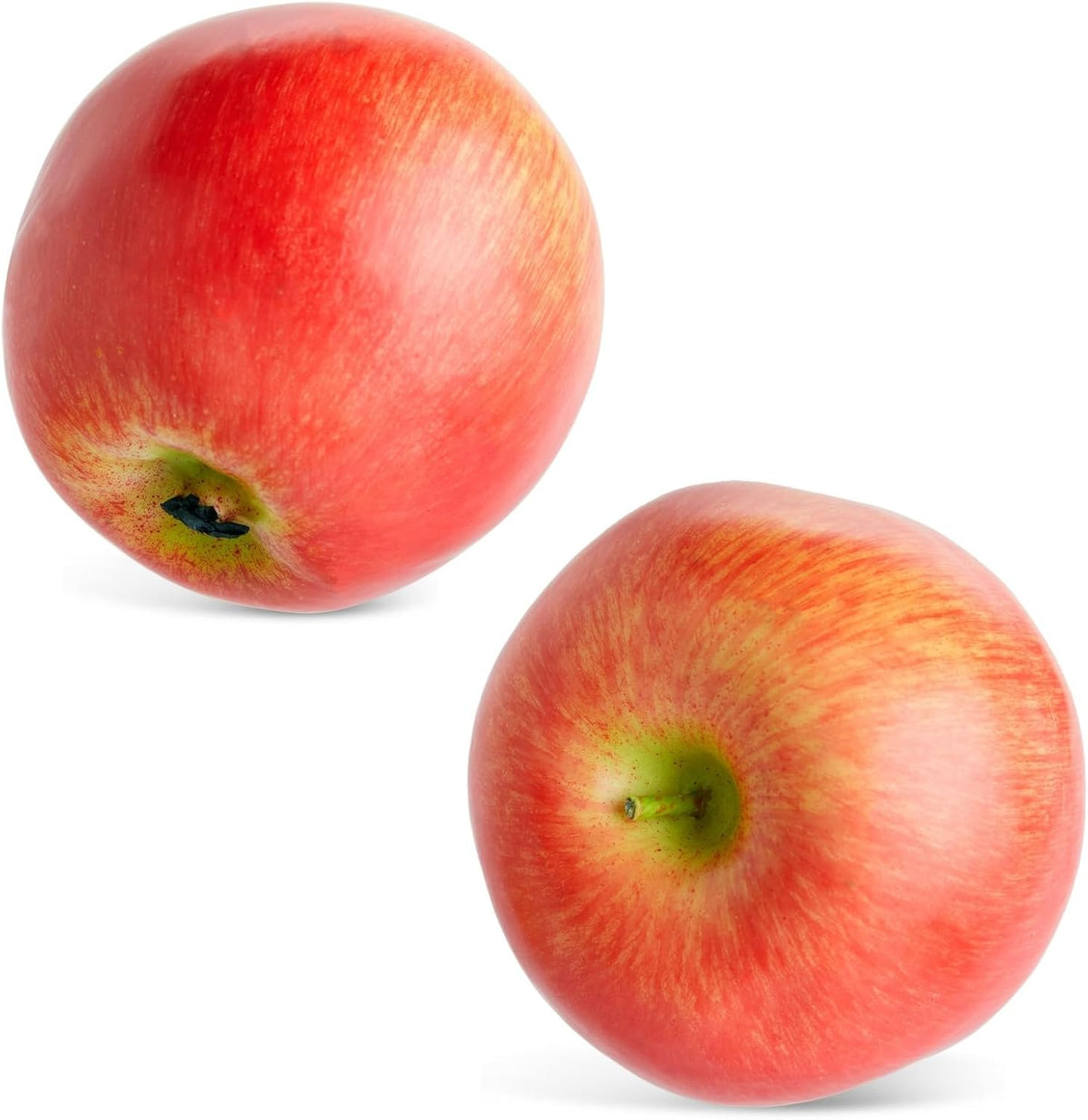 Artificial Apples Set - Lifelike Foam Apples for Crafts & Displays - 6-Pack, 2.7"×2.2"×2.5"" - Red & Green