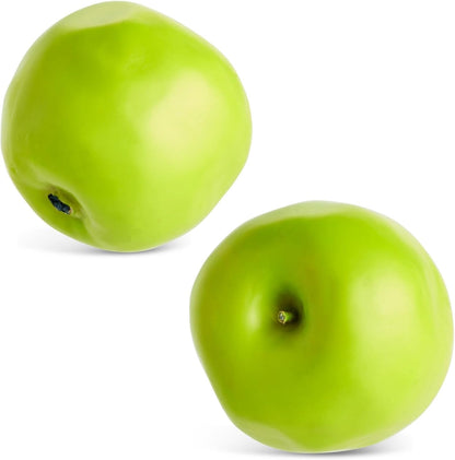 Artificial Apples Set - Lifelike Foam Apples for Crafts & Displays - 6-Pack, 2.7"×2.2"×2.5"" - Red & Green