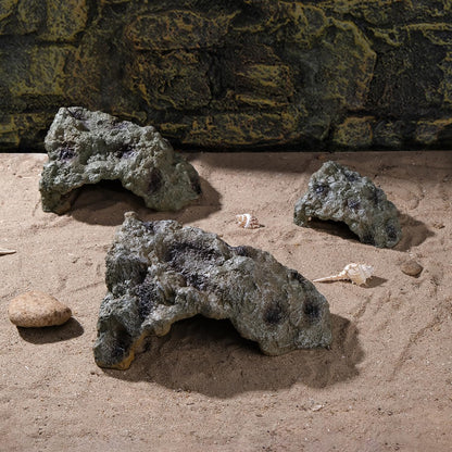 Resin Leopard Gecko Hide, True to Nature Reptile Rock for Bearded Dragon Hideout Snake Hides for Ball Pythons, Tortoise House Terrarium DÉCor - Small