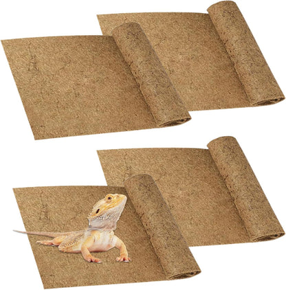 Reptile Carpet Coconut Fiber Mat,Lizard Terrarium Substrate Liner Gecko Tank Flooring Bearded Dragon Tank Accessories Bedding for Snakes Chameleons Tortoises