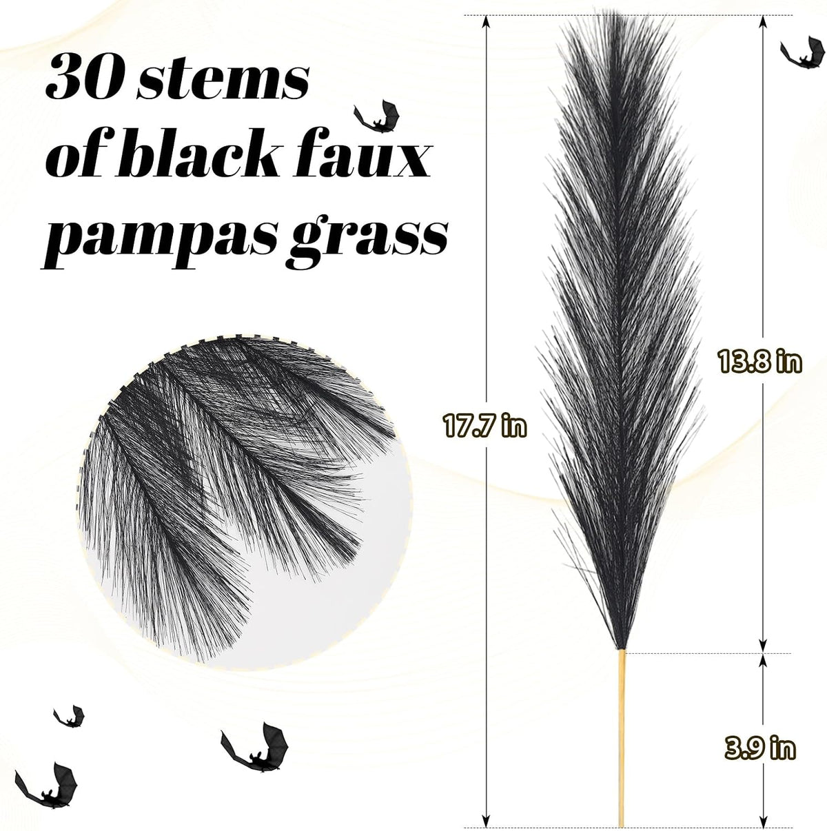 Pampas Grass Decor,21" Artificial Pompous Grass Bulk,Small Vase Filler Pompas Grass for Home Wedding Living Room Wall Party Decoration (Beige,Light Brown, 21 Inch)