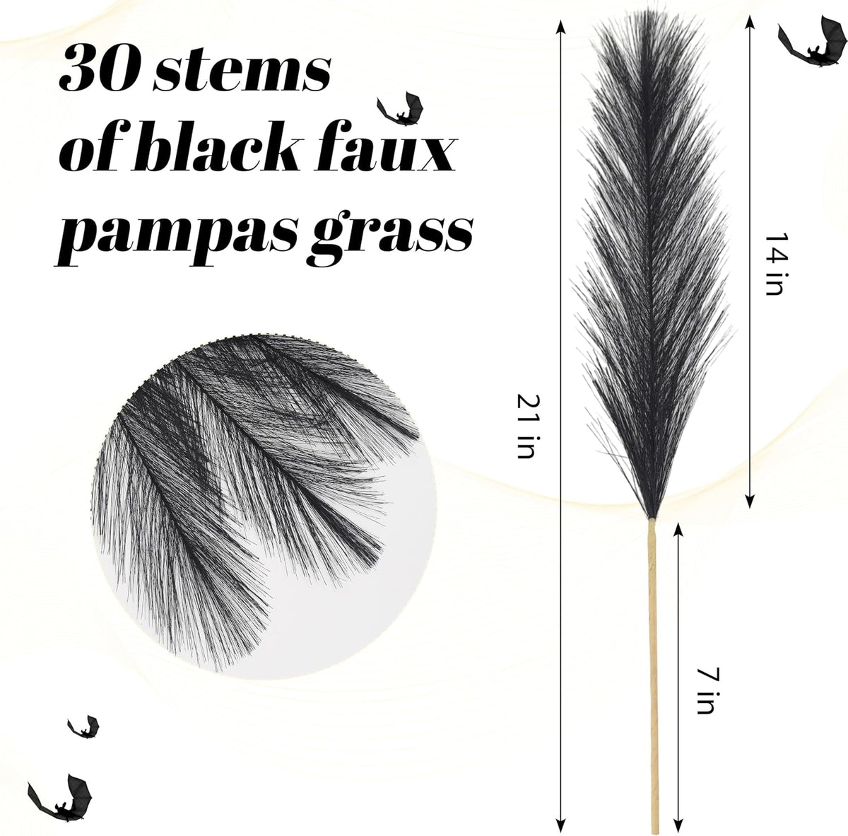 Pampas Grass Decor,21" Artificial Pompous Grass Bulk,Small Vase Filler Pompas Grass for Home Wedding Living Room Wall Party Decoration (Beige,Light Brown, 21 Inch)