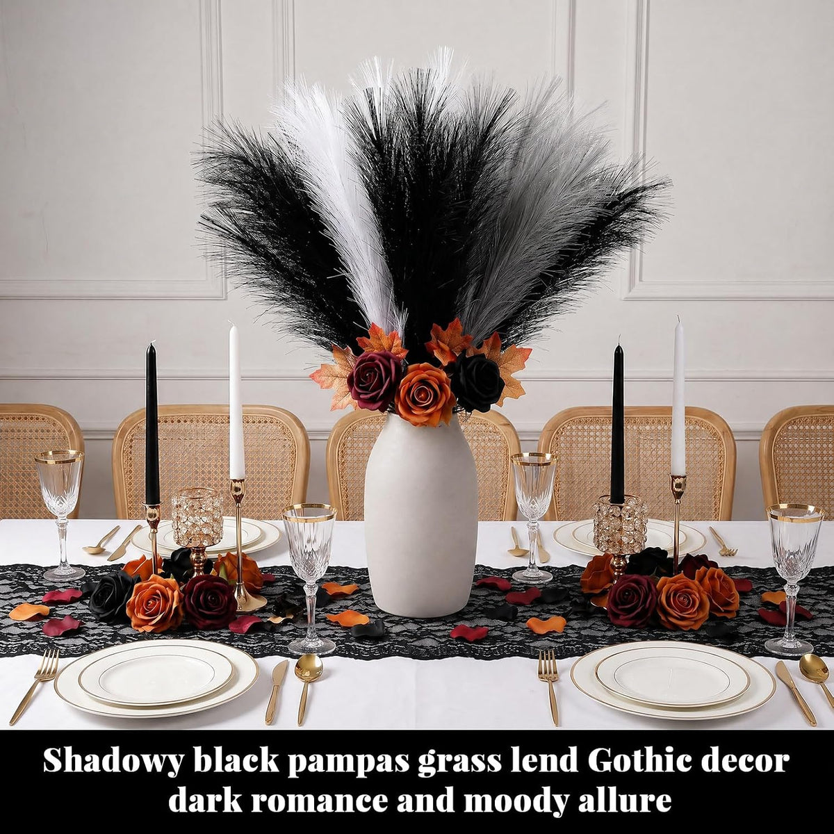 Pampas Grass Decor,21" Artificial Pompous Grass Bulk,Small Vase Filler Pompas Grass for Home Wedding Living Room Wall Party Decoration (Beige,Light Brown, 21 Inch)