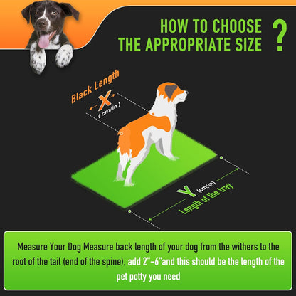 Dog Grass Pad with Tray Large, 41"x27", 2 Reusable Artificial Turf for Dogs Potty, Waterproof Non-Slip Washable Pee Pads, Quickly Absorbency Portable Dog Litter Box for Indoor/Outdoor Use