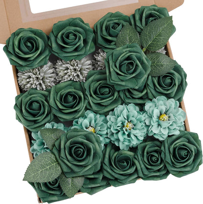 Artificial Flowers Combo Box Purple Fake Rose Flower for Wedding Decoration