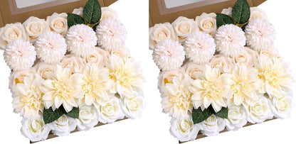 Artificial Flowers Combo Box Purple Fake Rose Flower for Wedding Decoration