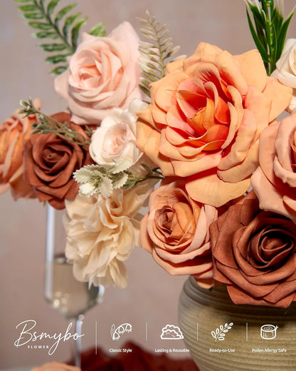 Artificial Flowers Combo Box Purple Fake Rose Flower for Wedding Decoration