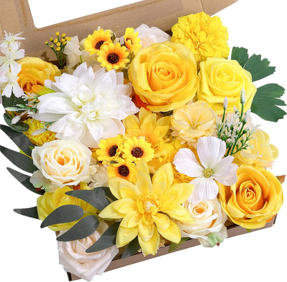 Artificial Flowers Combo Box Purple Fake Rose Flower for Wedding Decoration