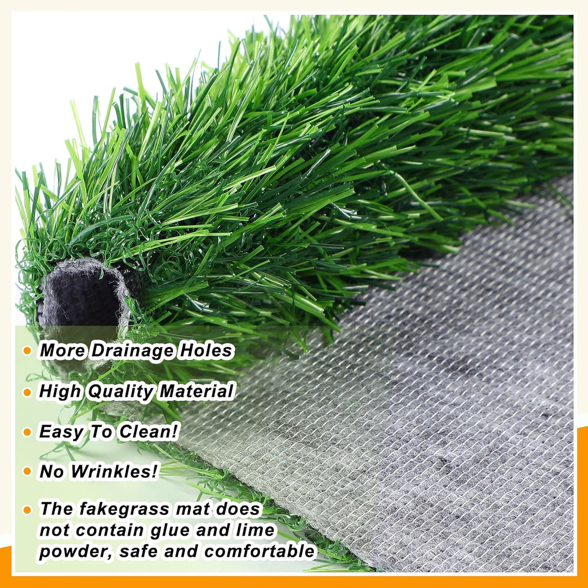 4 Pcs Artificial Grass Guinea Pig Pee Pads 18 x 14 Inch