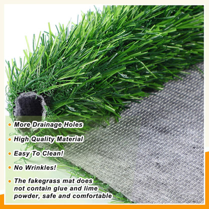 4 Pcs Artificial Grass Guinea Pig Pee Pads 18 x 14 Inch