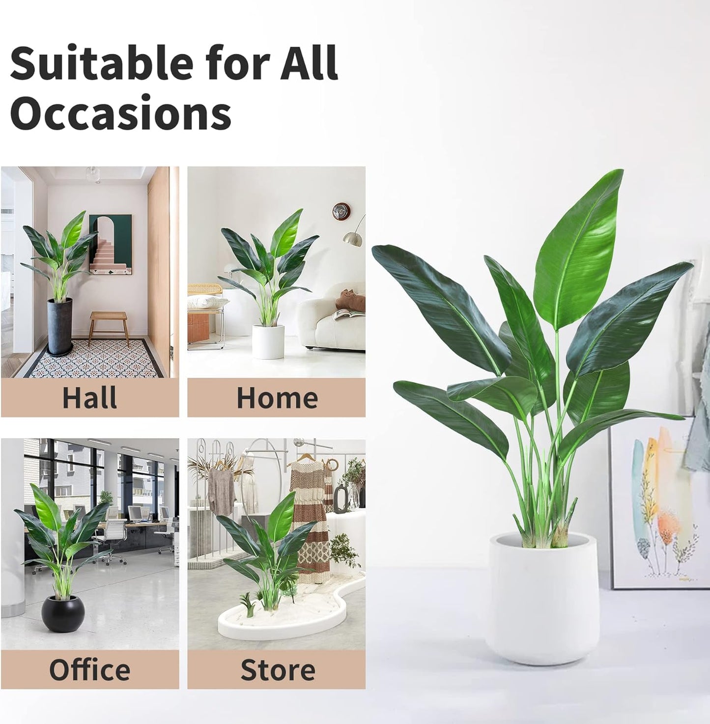 6FT Artificial Palm Tree,Faux Areca Palm Plant with Real Touch Leaves and Adjustable Branches,Fake Tropical Palm Tree for Home Office Indoor Outdoor Modern Decoration