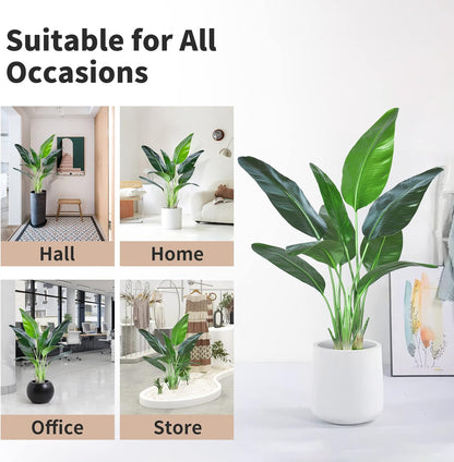 6FT Artificial Palm Tree,Faux Areca Palm Plant with Real Touch Leaves and Adjustable Branches,Fake Tropical Palm Tree for Home Office Indoor Outdoor Modern Decoration
