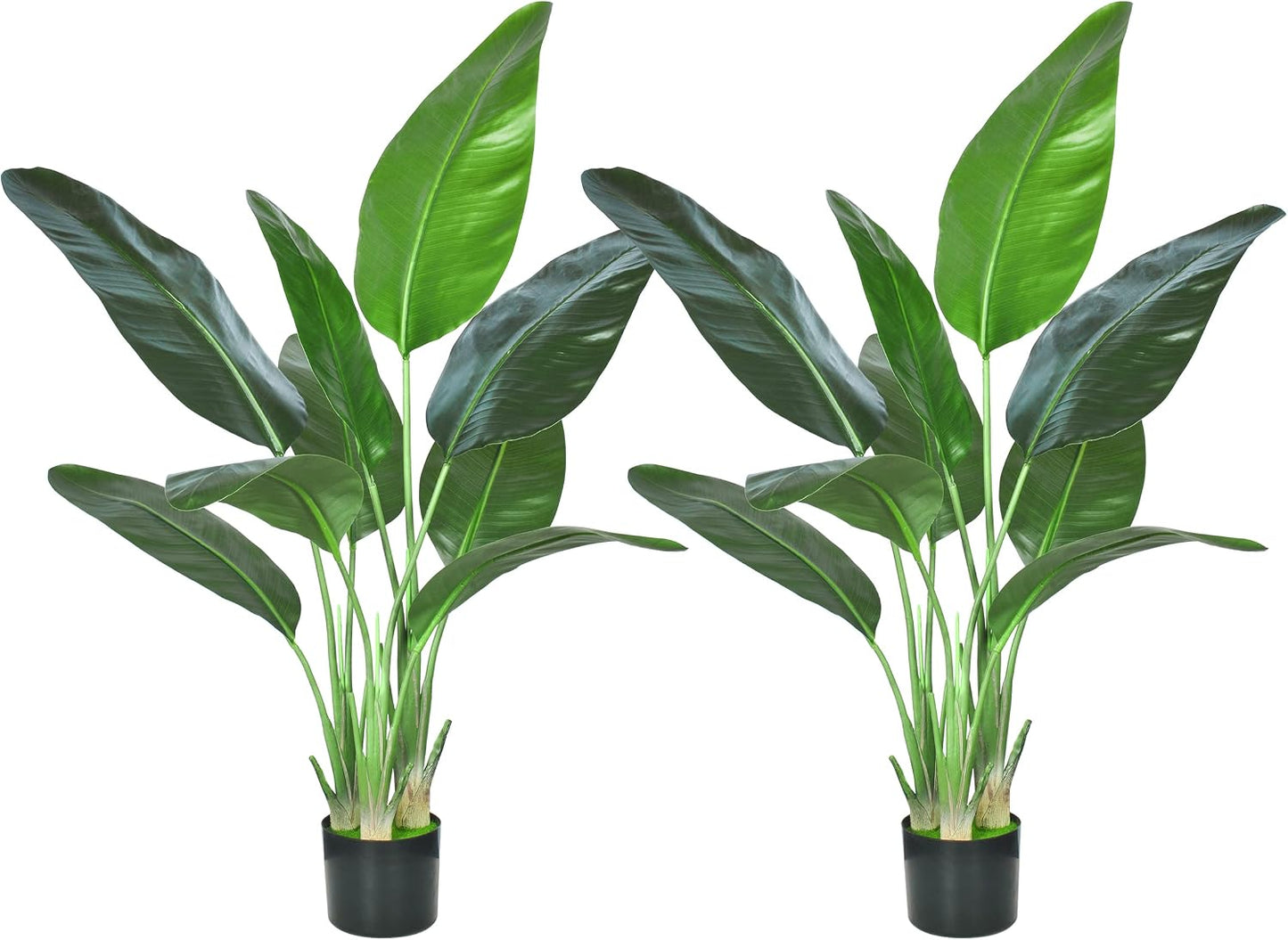 6FT Artificial Palm Tree,Faux Areca Palm Plant with Real Touch Leaves and Adjustable Branches,Fake Tropical Palm Tree for Home Office Indoor Outdoor Modern Decoration