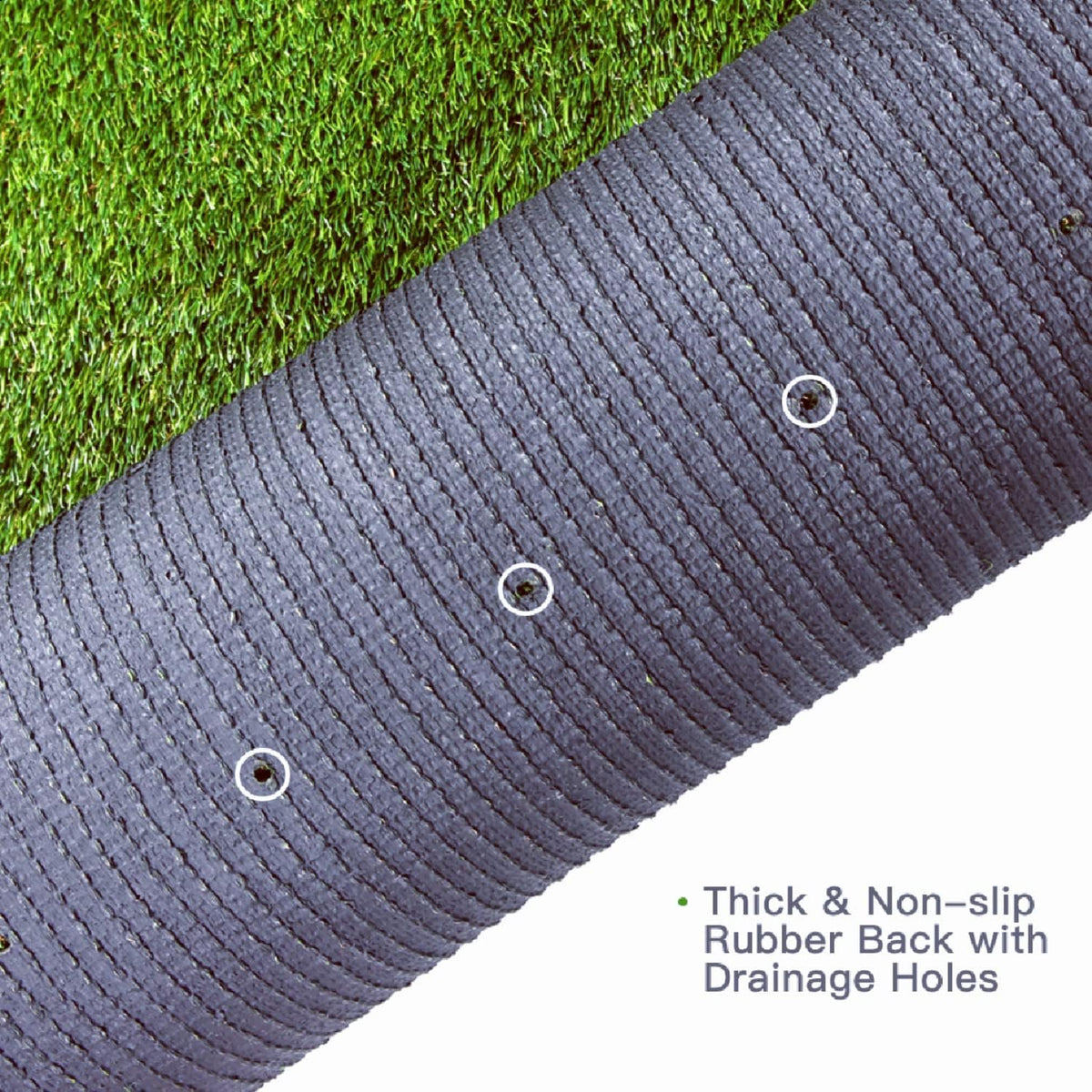 Artificial Grass Turf, 10ft x 12ft (120 ft²) 20mm Pile Height Indoor Outdoor Synthetic Realistic Faux Fake Astroturf Rug Carpet Mat for Balcony Decor Playground Patio Dogs