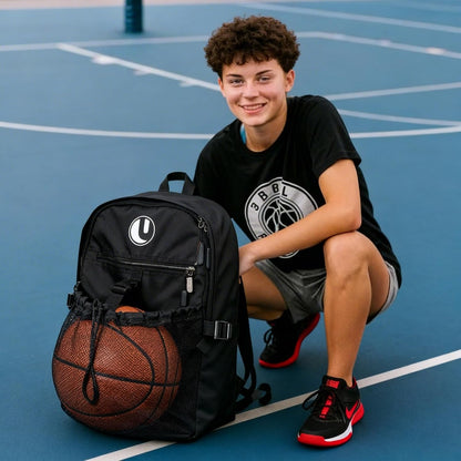 Basketball Backpack with Separate Ball Compartment & Shoe Storage - Durable Sports Bag for Kids & Youth, Water-Resistant Gym Bag for Soccer, Volleyball, and Basketball Gear Training
