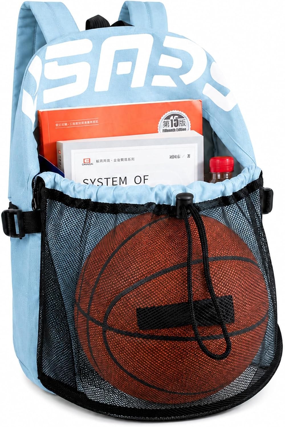 Basketball Backpack with Separate Ball Compartment & Shoe Storage - Durable Sports Bag for Kids & Youth, Water-Resistant Gym Bag for Soccer, Volleyball, and Basketball Gear Training