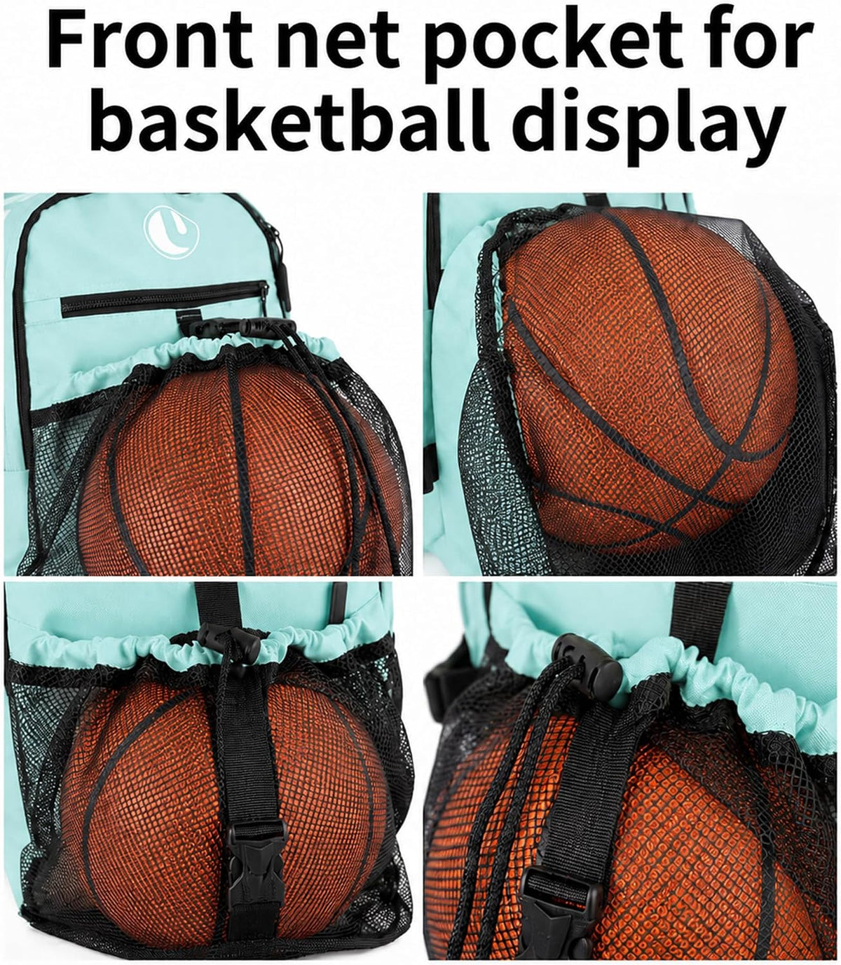 Basketball Backpack with Separate Ball Compartment & Shoe Storage - Durable Sports Bag for Kids & Youth, Water-Resistant Gym Bag for Soccer, Volleyball, and Basketball Gear Training