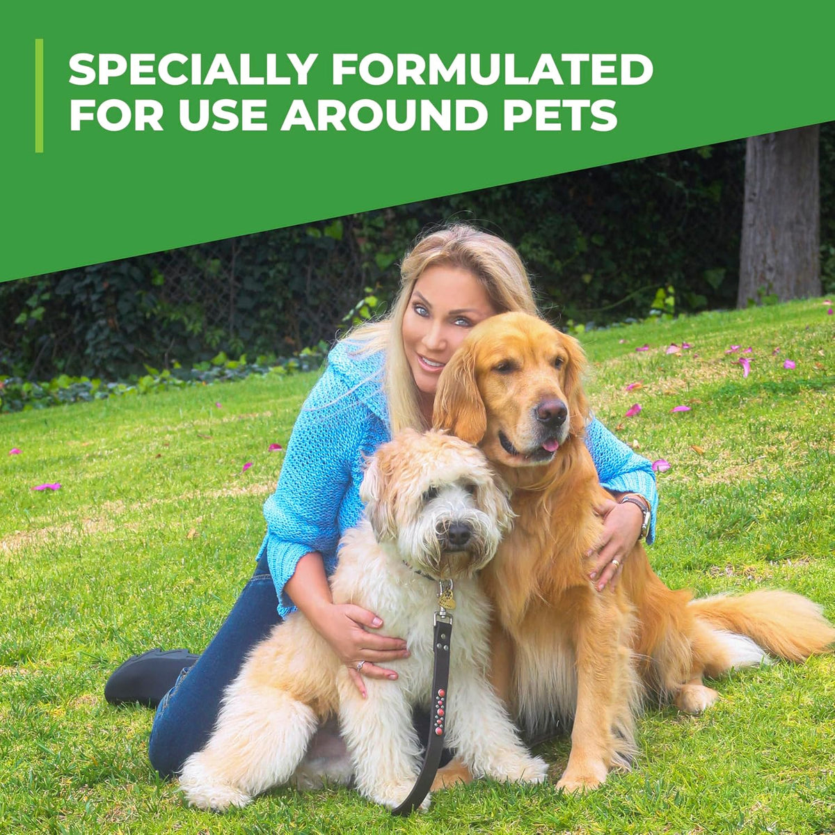 Outdoor Odor Eliminator for Pets, Dogs, Ideal for Artificial Grass & Patio (32 oz Hose End Sprayer)