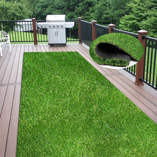 Artificial Grass 4 x 6 Ft, 0.8 inch Green Fake Grass Mat