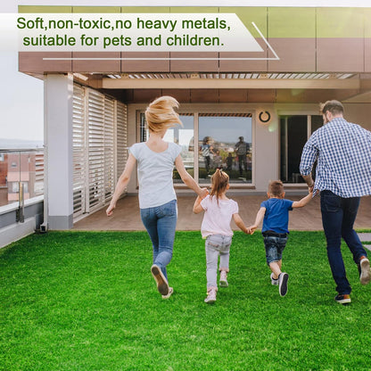 Artificial Grass 4 x 6 Ft, 0.8 inch Green Fake Grass Mat