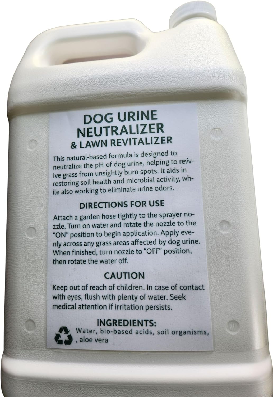 Dog Urine Neutralizer for Lawns, 32 oz – Dog Pee Grass Repair Spray for Yellow Spots, Brown Spots & Outdoor Odor – Bundle with 1 Gallon for 49.99 – Covers Up to 5,000 Sq Ft