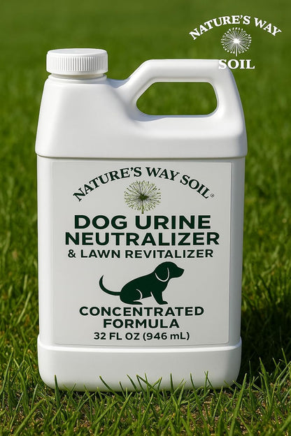 Dog Urine Neutralizer for Lawns, 32 oz – Dog Pee Grass Repair Spray for Yellow Spots, Brown Spots & Outdoor Odor – Bundle with 1 Gallon for 49.99 – Covers Up to 5,000 Sq Ft