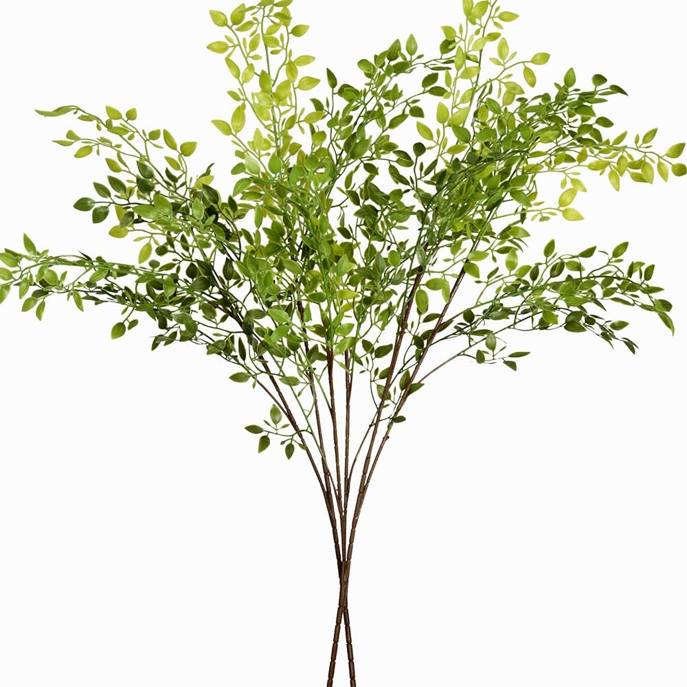 Stems Faux Branches for Vase 2PCS 43.3 inch Nandina Greenery Artificial Stems for Vase Leaf for Home Shop Garden Décor (2)