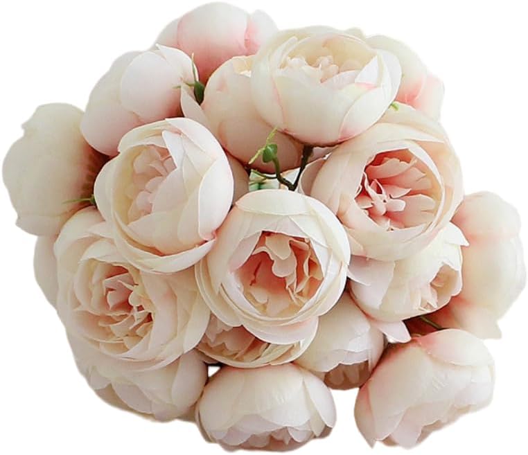 18Pcs Ranunculus Artificial Flower 11.8" Faux Silk Ranunculu Flowers,Purple