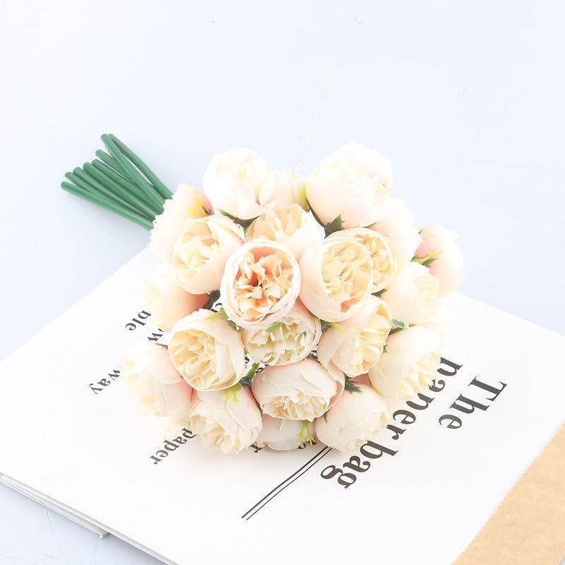 18Pcs Ranunculus Artificial Flower 11.8" Faux Silk Ranunculu Flowers,Purple